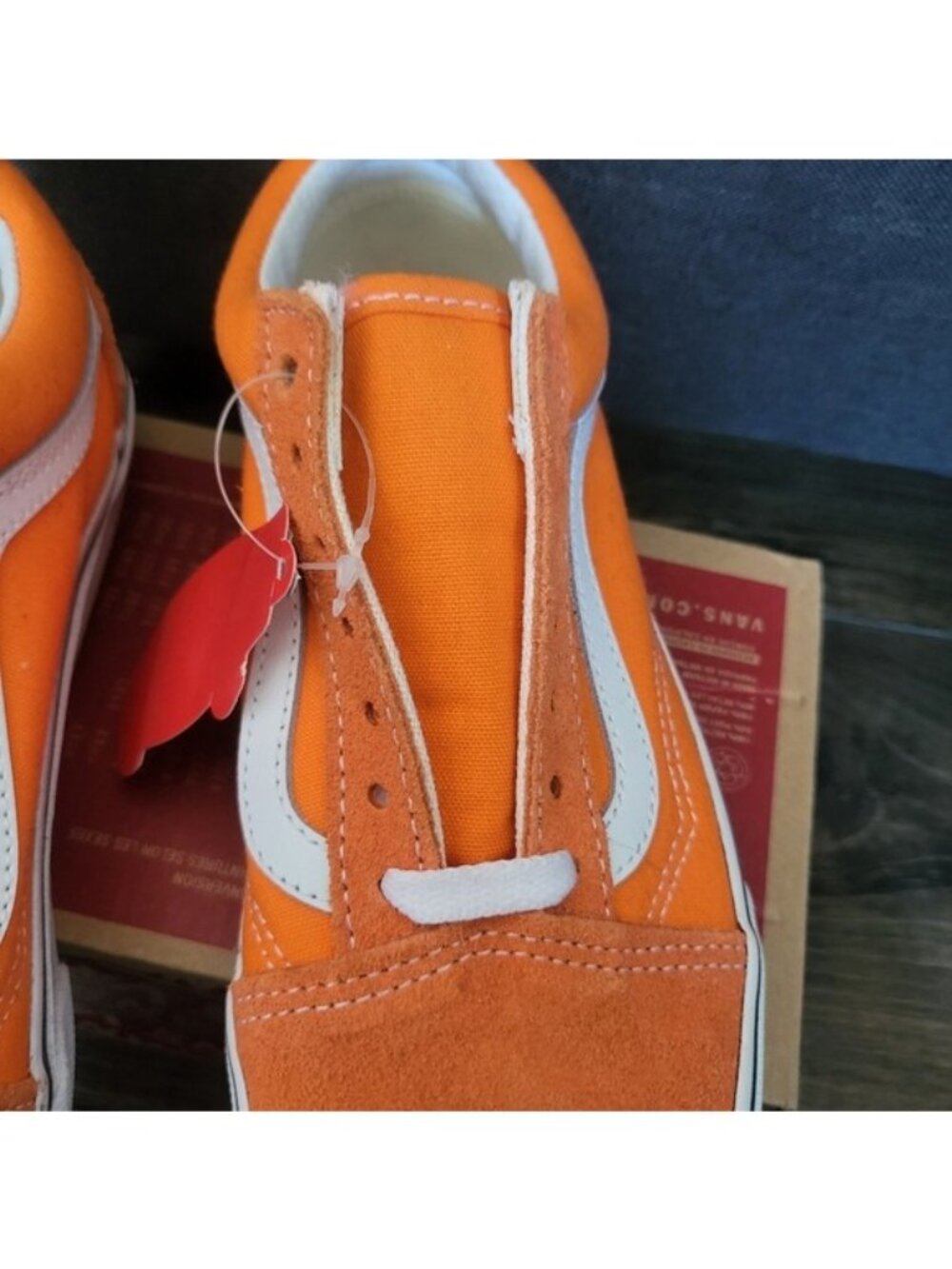 Vans Old Skool Orange Tiger Women 5.5 VNOA5KRFAVM (2022) Suede Canvas 0826 - Picture 3 of 8